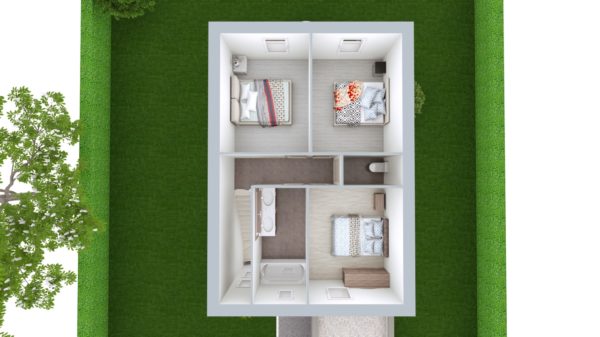 Modèle de Maison LARIMAR, 4 pièces de 93m² - Proposition d&rsquo;Aménagement du R+1