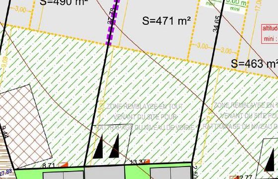Terrain de 471m² à Monnières - Plan du Lot 5 - Mon Projet Maison, Constructeur de Maisons en Loire Atlantique 44
