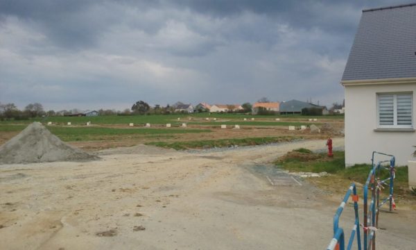 Terrain de 535m² à Ligné - La Croix Douillard, Vue depuis Lot 27 - Mon Projet Maison, Constructeur de Maisons en Loire Atlantique 44