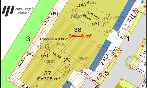 Terrain de 446m² à Corcoué-sur-Logne - Plan Lot 38