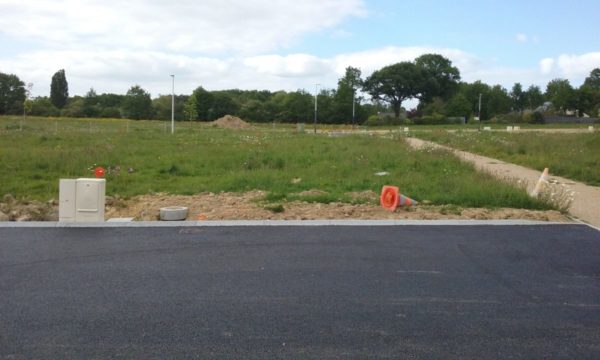 Terrain de 437m² à La Grigonnais - Vue depuis Lot 42 vers le Nord - Mon Projet Maison, Constructeur de Maisons en Loire Atlantique 44