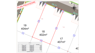 Terrain de 402m² à Petit-Mars - Plan du Lot 18