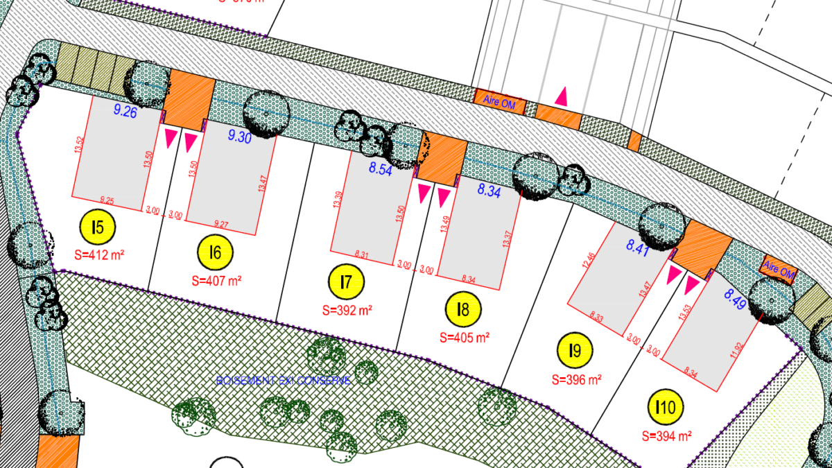 Terrain de 392m² à La Chevrolière - Plans I-5 à I-10 - Mon Projet Maison, Constructeur de Maisons en Loire Atlantique 44