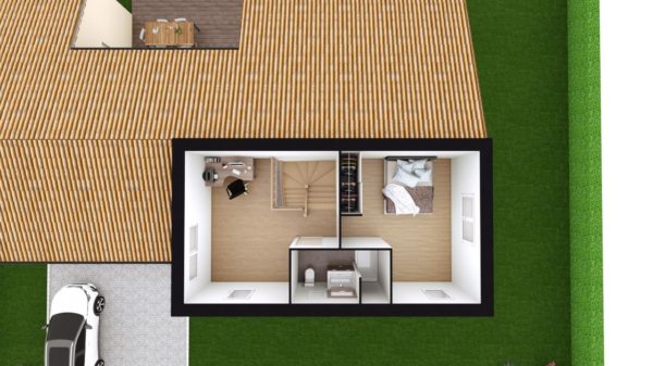Modèle de Maison PYRITE, 6 pièces de 135m² - Proposition d&rsquo;Aménagement du R+1